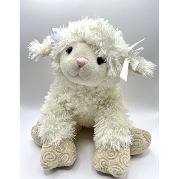 Build A Bear Workshop Vanilla Swirls Lamb Sheep Plush Stuffed Animal 2011 BABW - Picture 16 of 16